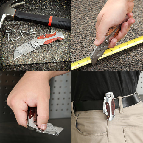 Sheffield 12115 compact drywall cutter and hobby knife for precise cuts