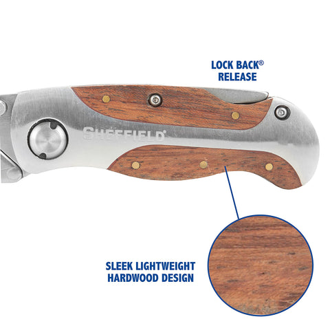 Sheffield 12115 compact six inch length with pocket clip for portability