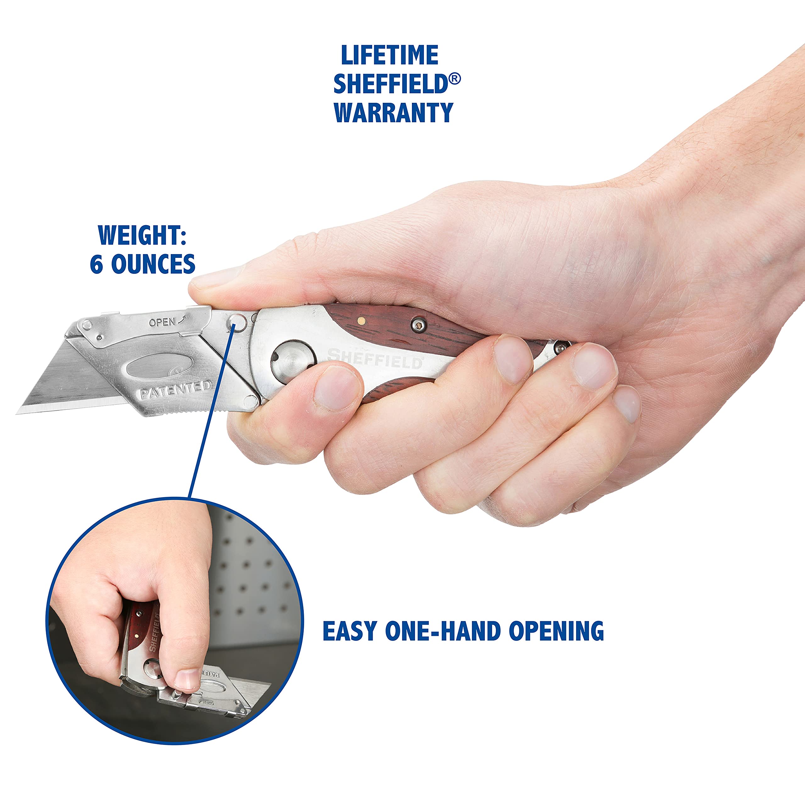 Sheffield 12818 box-cutting-tool ideal for cardboard and DIY tasks