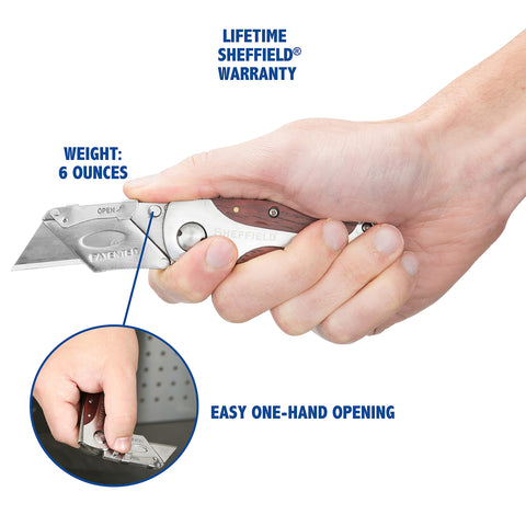 Sheffield 12818 box-cutting-tool ideal for cardboard and DIY tasks