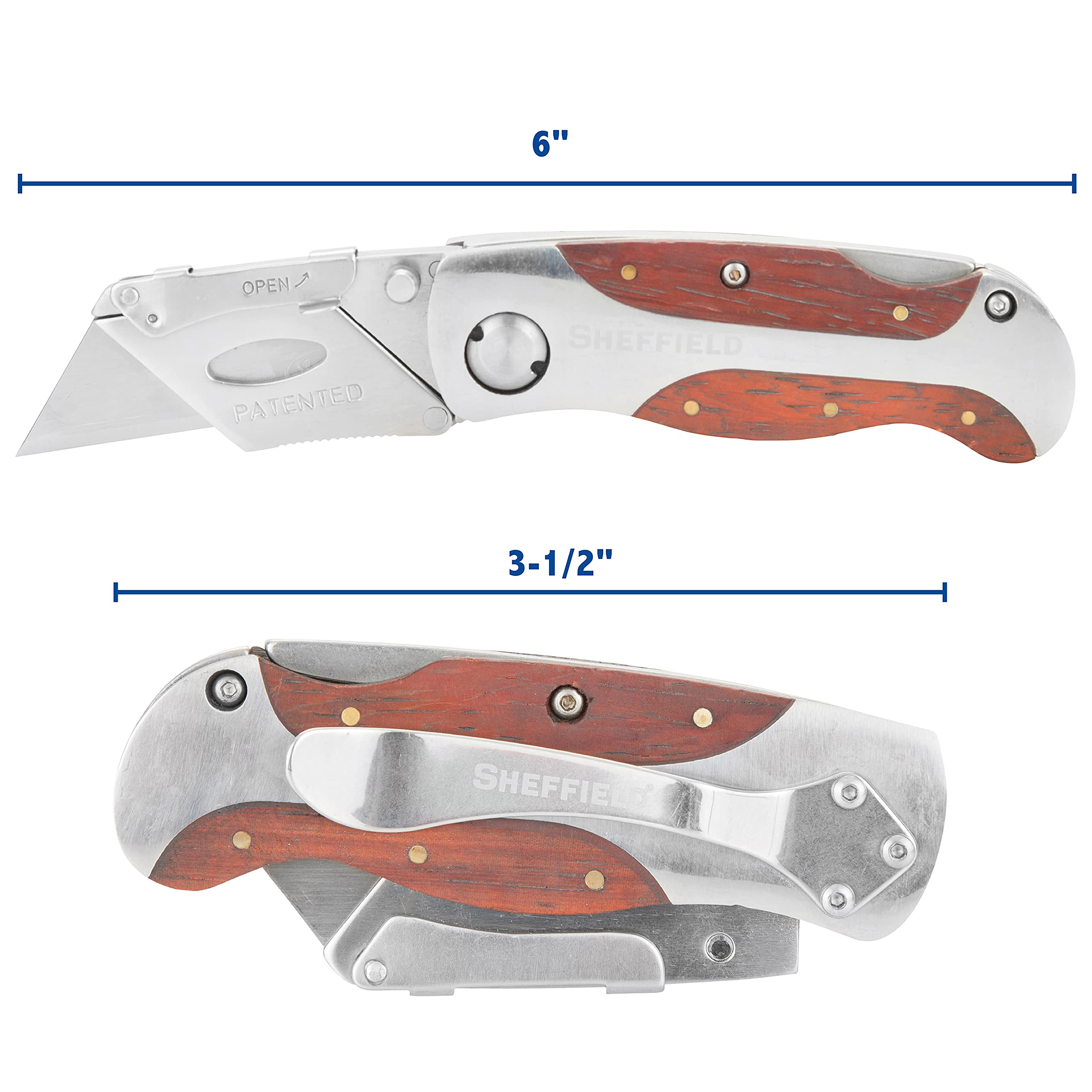 Sheffield 12818 quick-change blade mechanism enables fast blade swaps during work