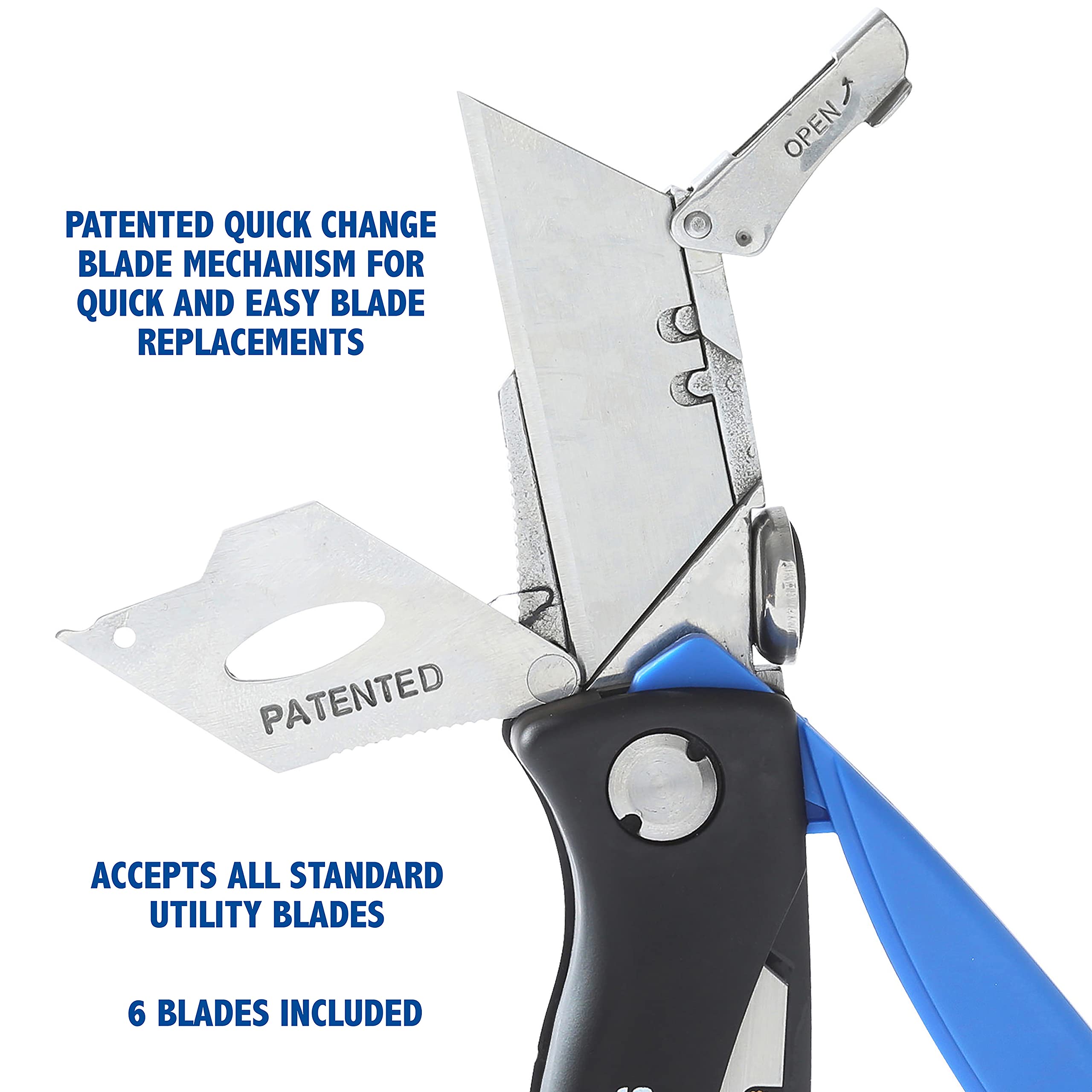Sheffield folding knife with pocket clip for easy access on a belt.