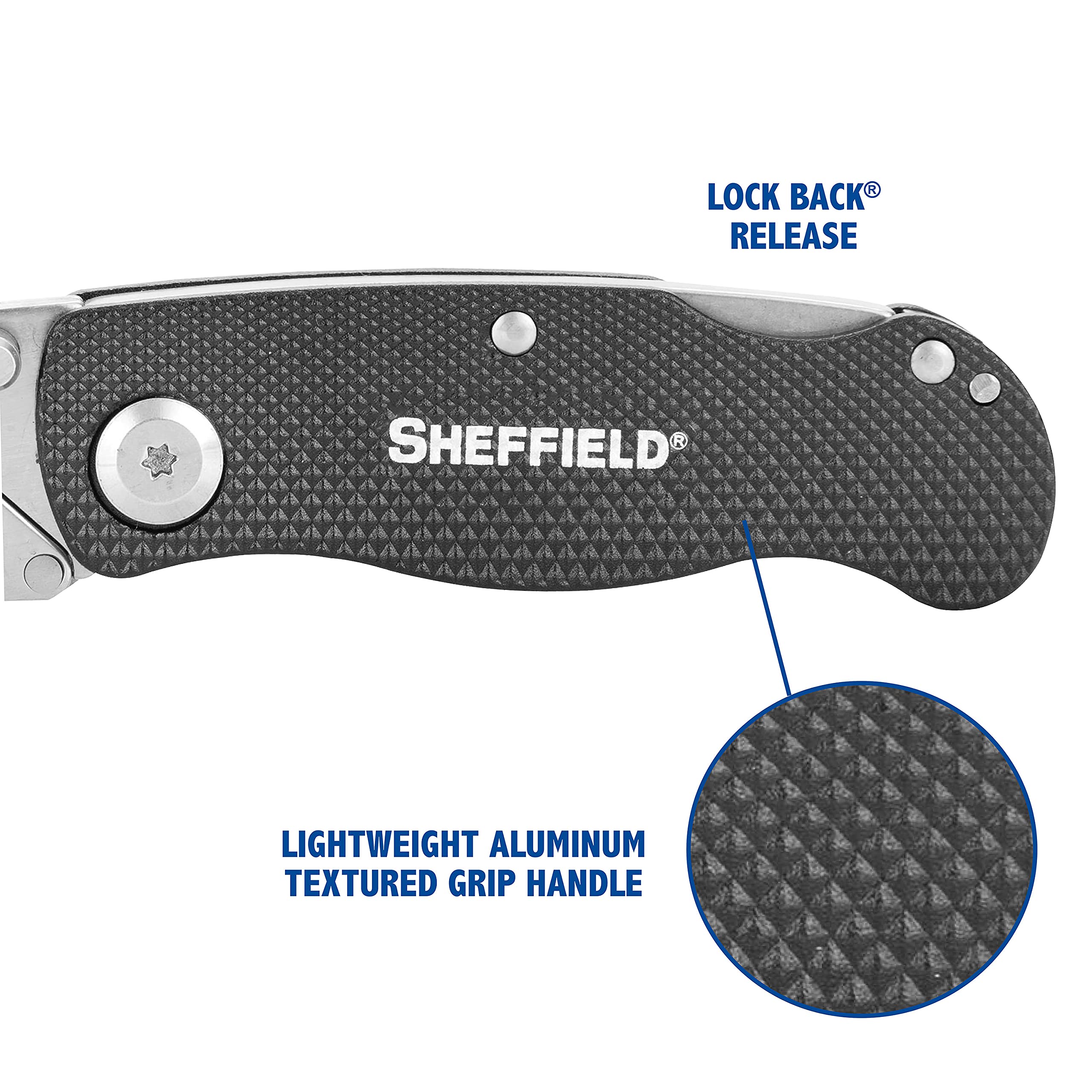 Sheffield pocket clip design keeps the knife easily accessible
