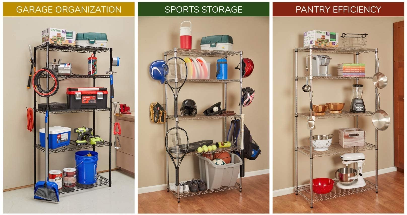 Shelf Pole Hooks Think Outside the Pole C-hook secures items on 1-inch shelves.