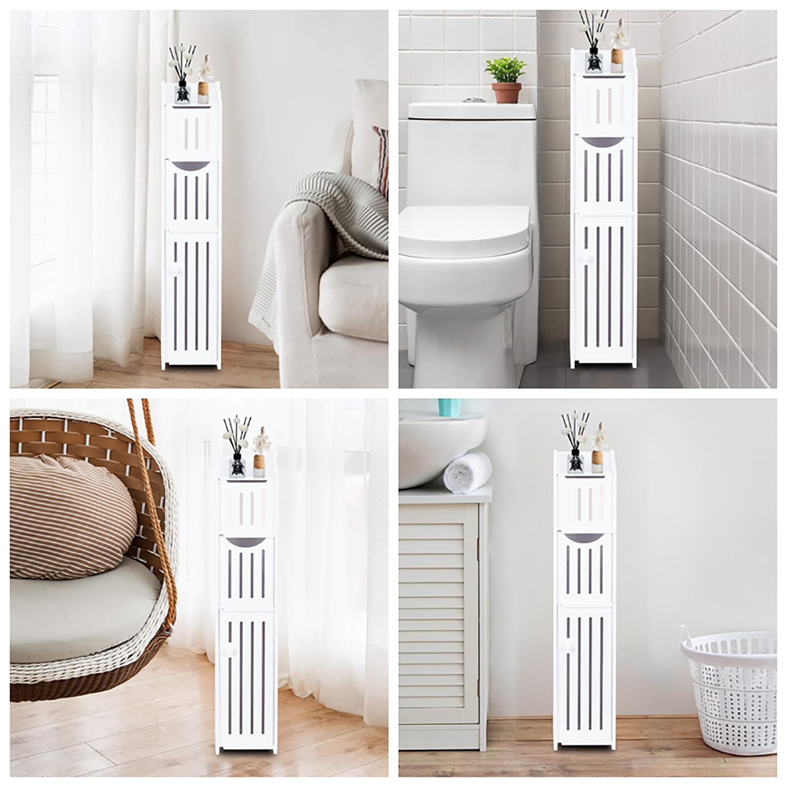 ShellKingdom slim bathroom shelves maximize small spaces while keeping items organized