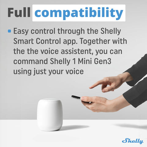 Shelly 1 Mini Gen3 two pack in box for multiple circuits