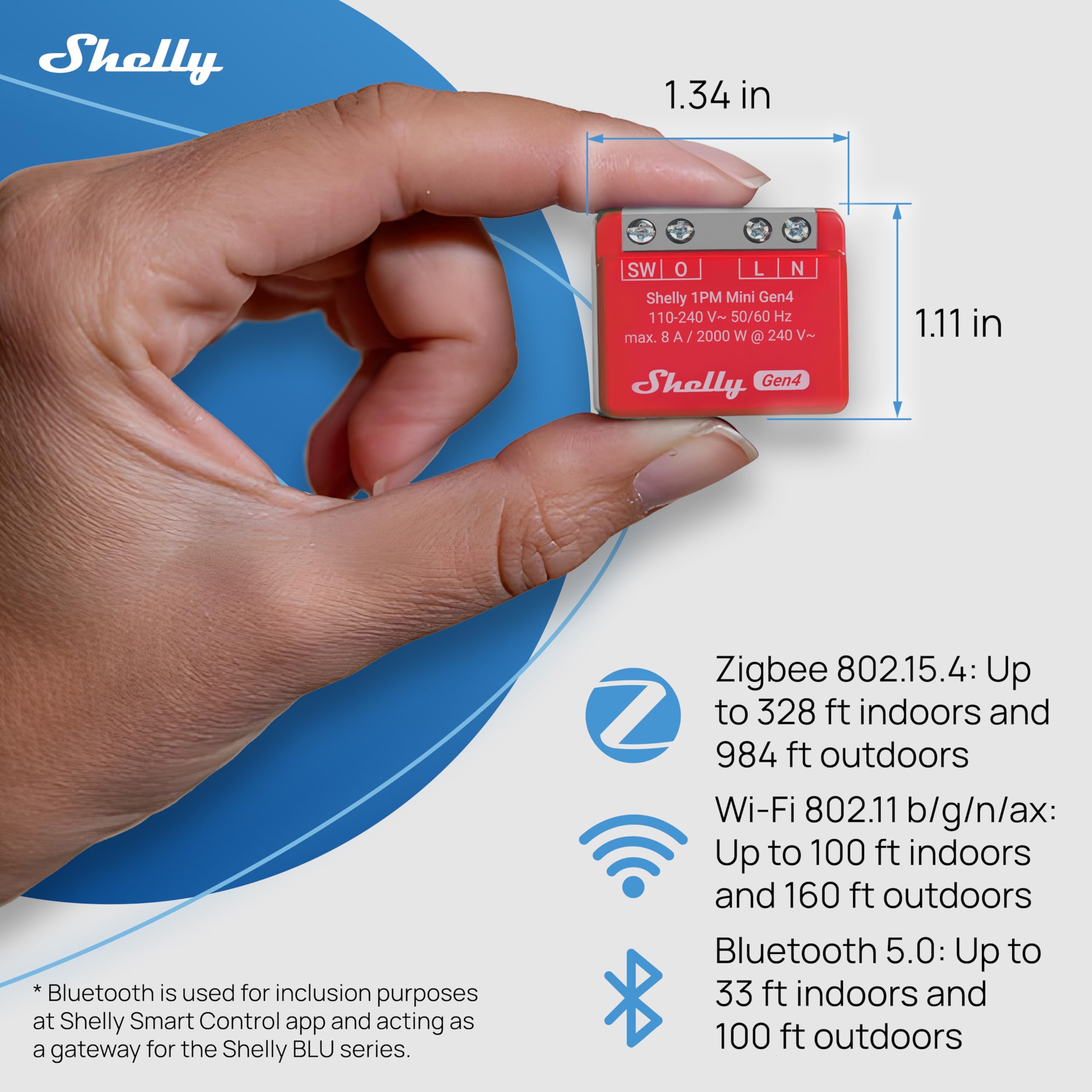Shelly 1PM Mini Gen4 install behind socket for seamless smart control