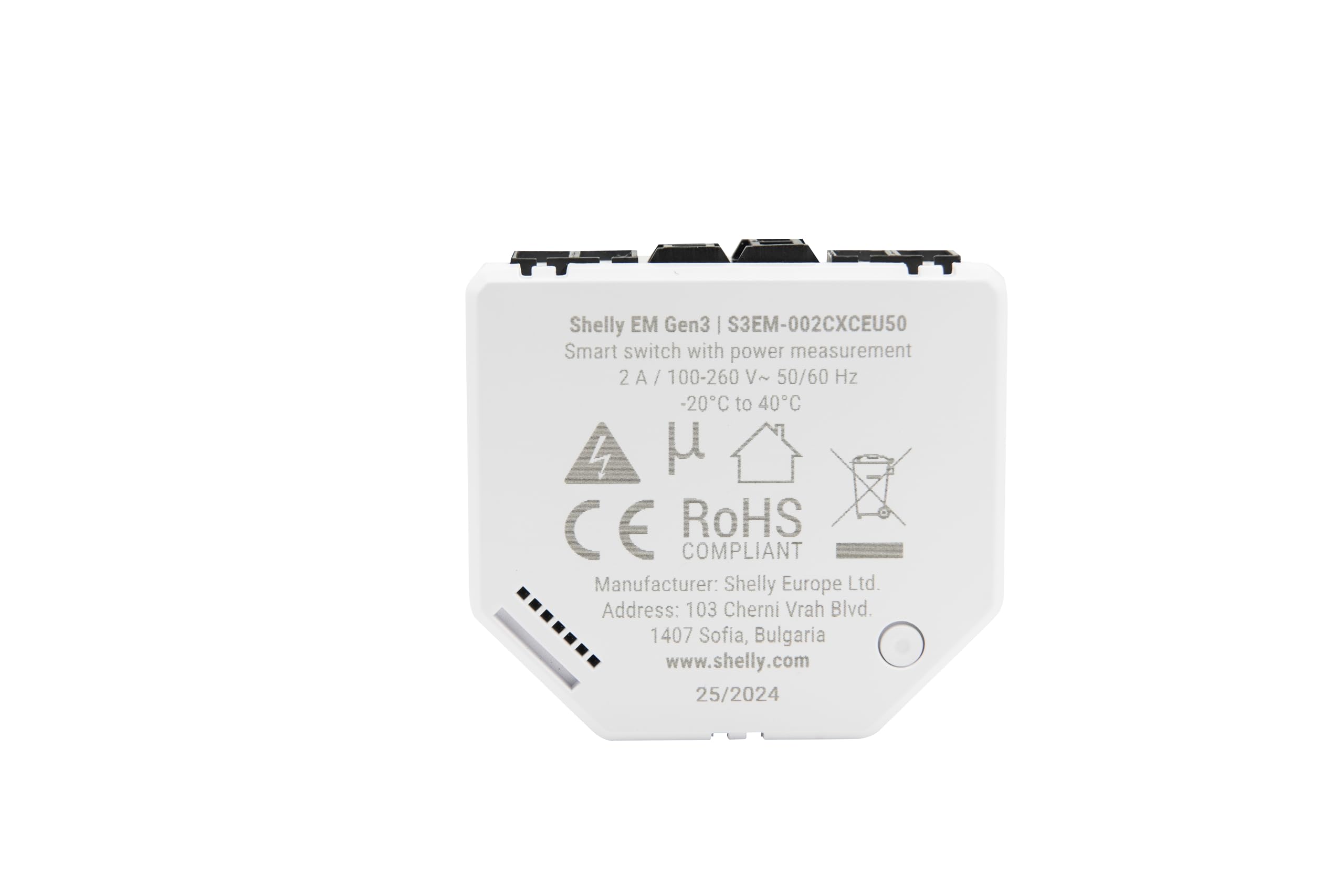 Two-channel relay enables automatic control of non-essential appliances.