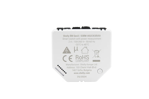 Two-channel relay enables automatic control of non-essential appliances.