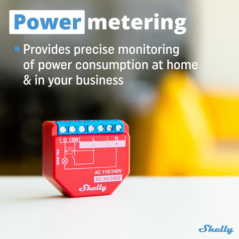 Shelly Plus 1PM Bluetooth gateway linking devices in a smart home