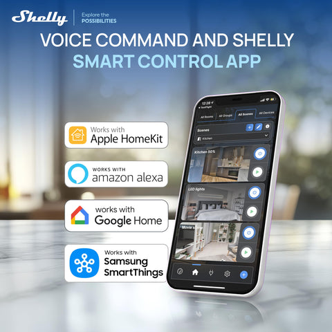 Shelly Plus US Gen4 home automation scene demonstrates multi-device triggers