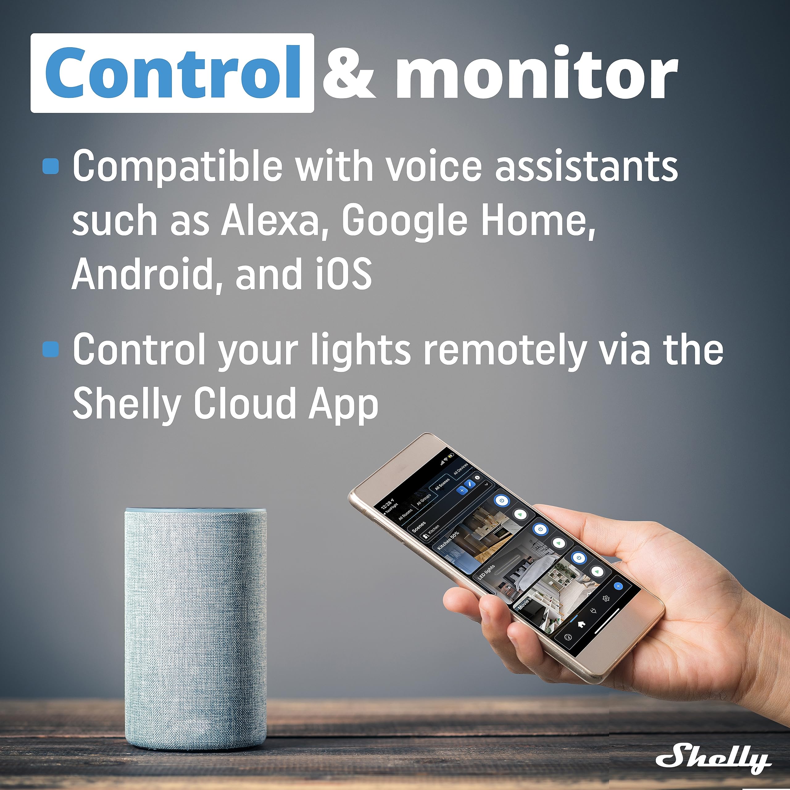 Shelly Plus Wall Dimmer 4-wire design for straightforward wiring