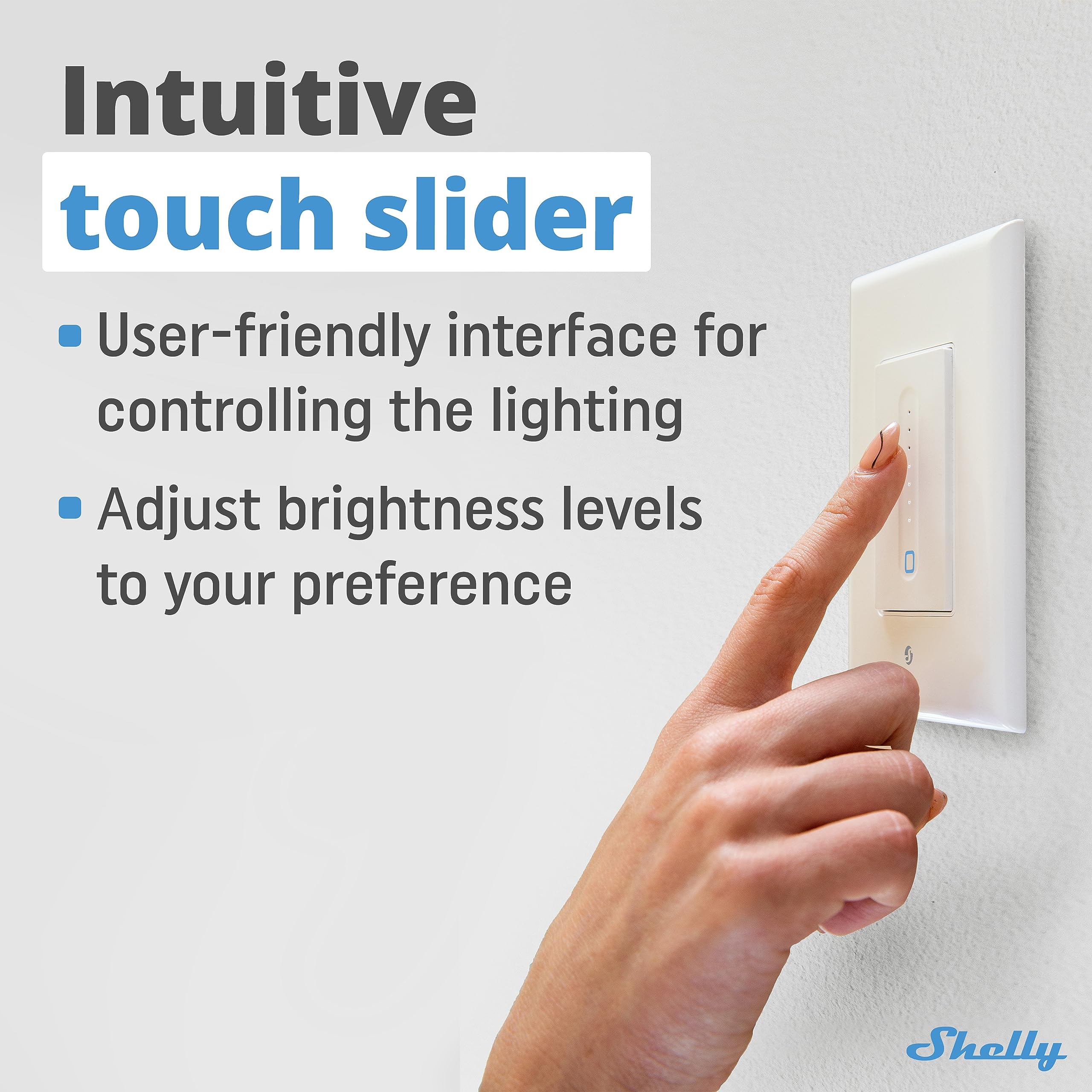 Shelly Plus Wall Dimmer night mode icon showing low-brightness overnight lighting