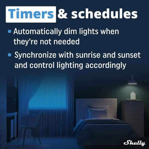 Shelly Plus Wall Dimmer US app control for remote management