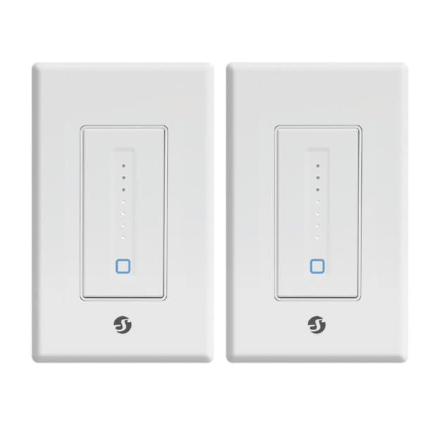 Shelly Plus Wall Dimmer with a tactile touch slider for precise lighting control