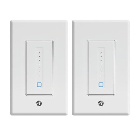 Shelly Plus Wall Dimmer with a tactile touch slider for precise lighting control