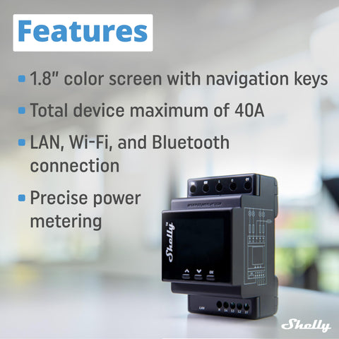 Shelly Pro 4PM Bluetooth gateway expands smart home connectivity.
