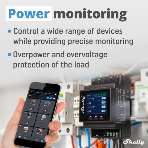 Shelly Pro 4PM scheduling and scenes simplify automated control.