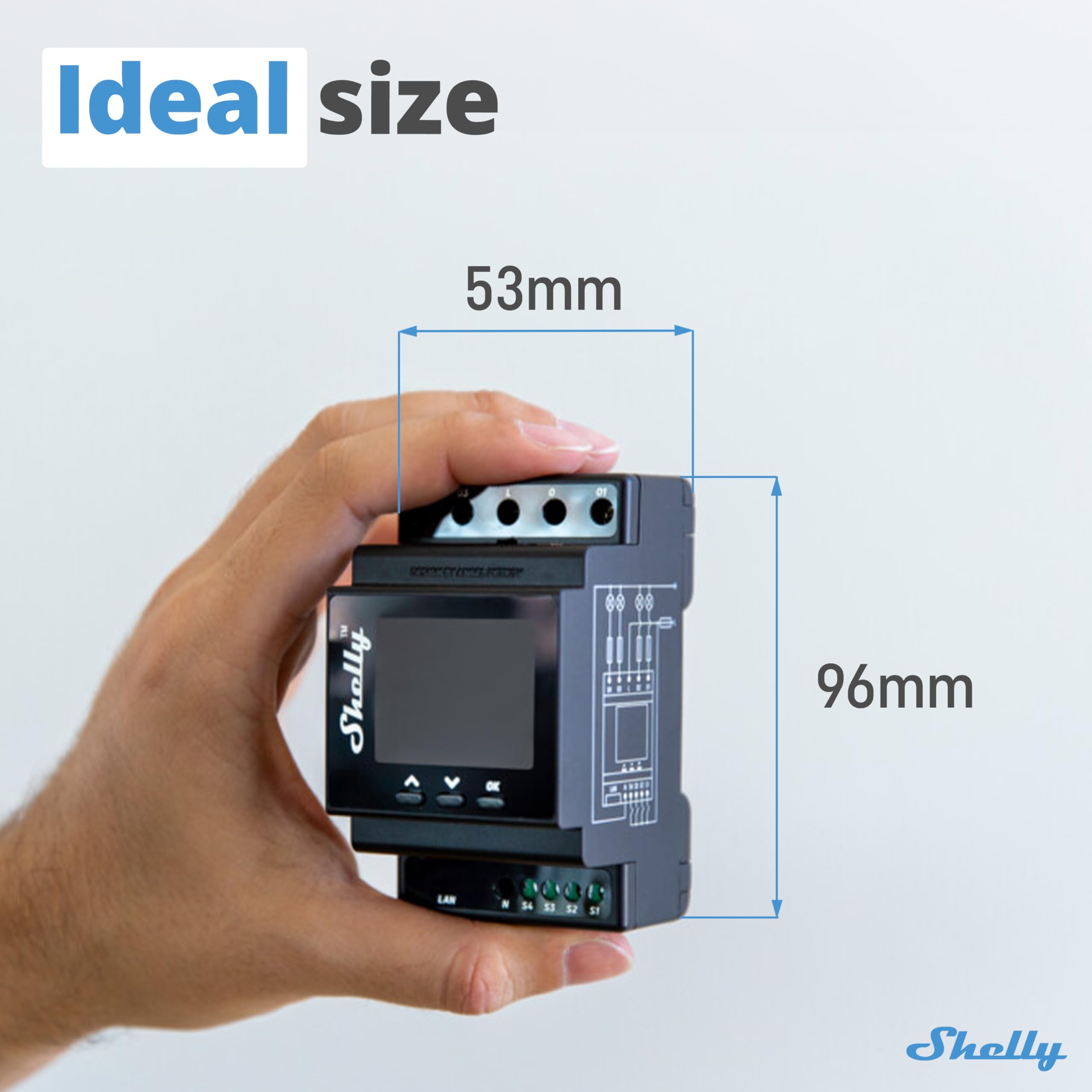 Shelly Pro 4PM solar integration with energy generation visibility.