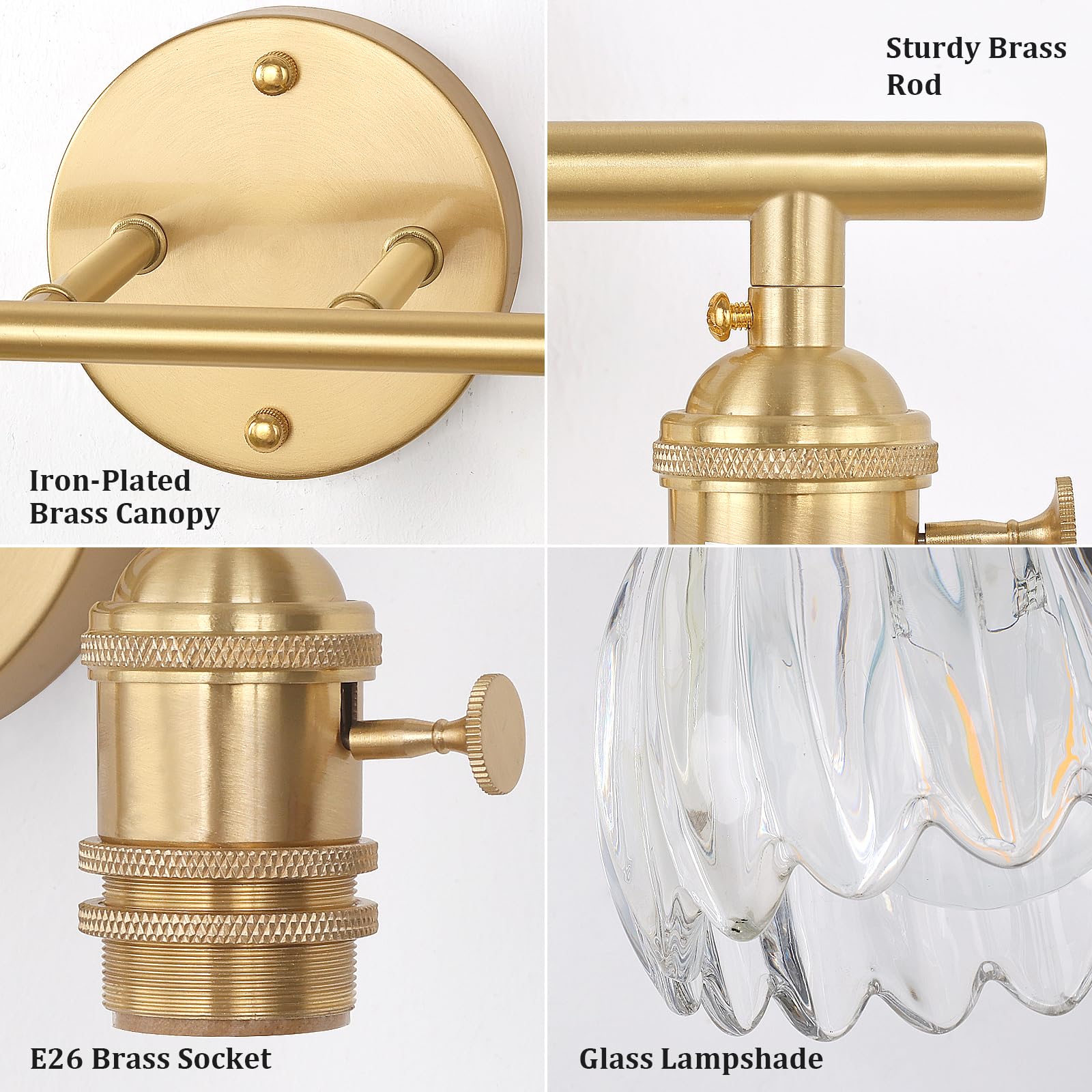 Shenmoyl vanity light suitable for bathroom and bedroom spaces