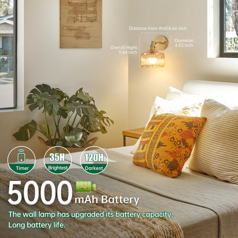 Shenmoyl brass-finished wall sconce adds durable, rust-resistant style to any room.