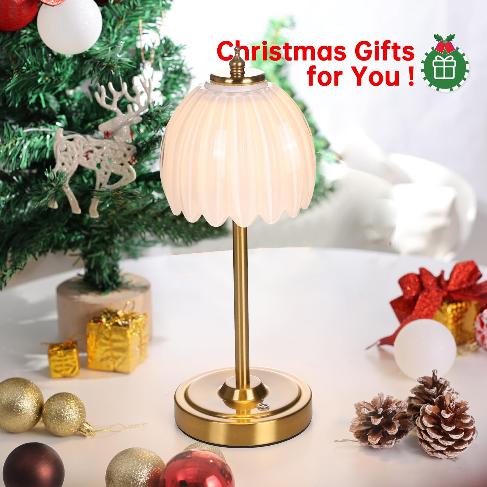 Shenmoyl gift-ready lamp blends style and practicality.