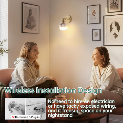Shenmoyl sconce complements modern decor with vintage charm