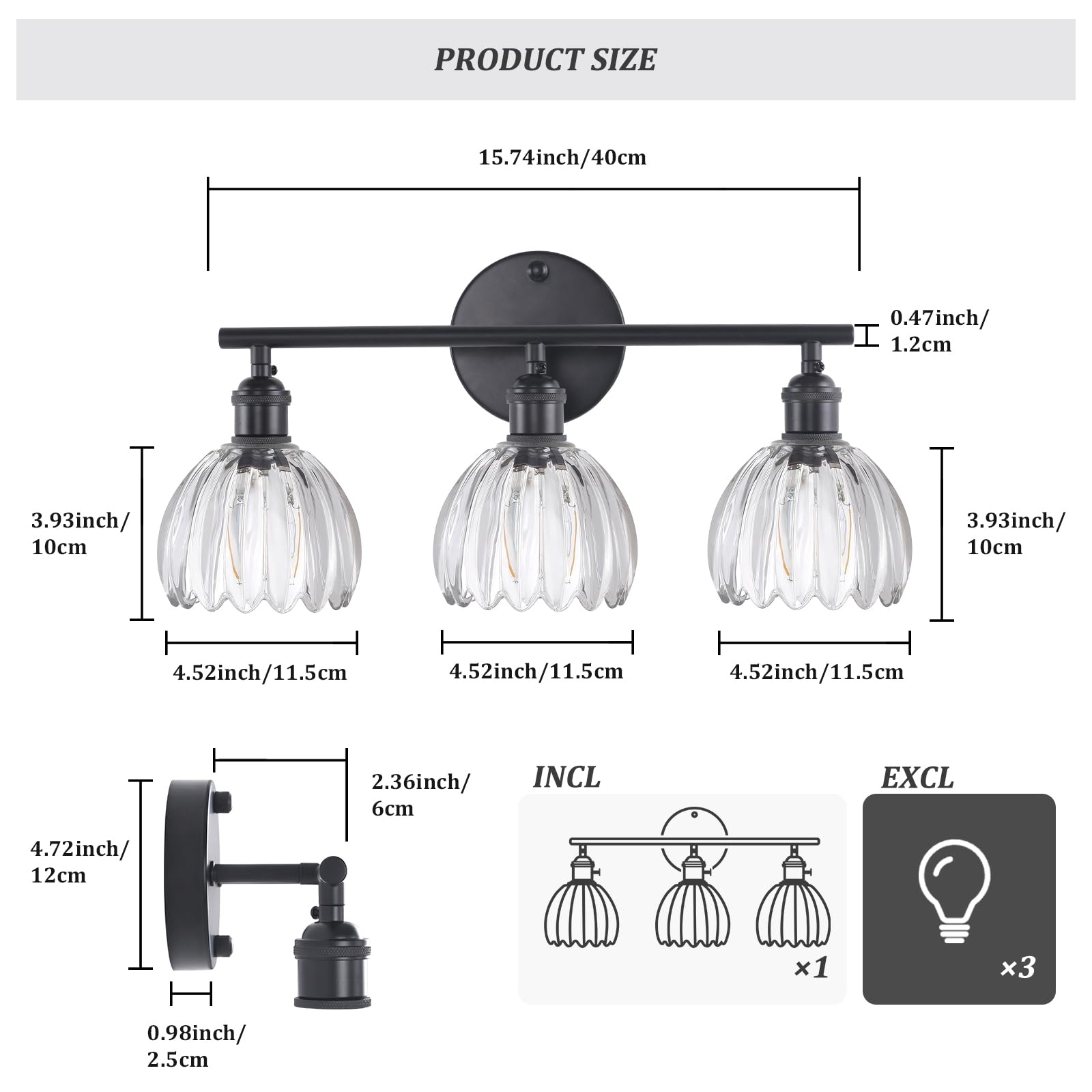 Shenmoyl modern retro vanity light complements various decor.