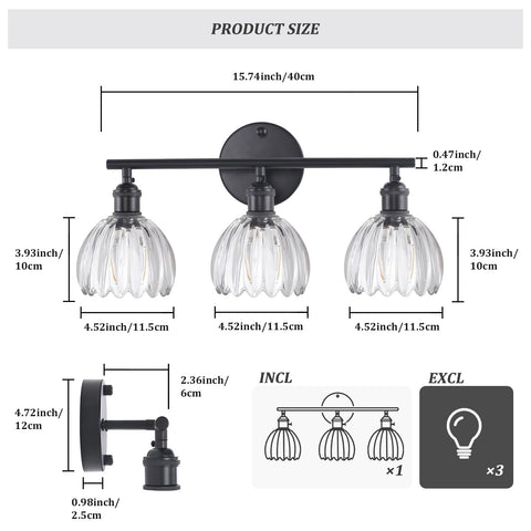 Shenmoyl modern retro vanity light complements various decor.
