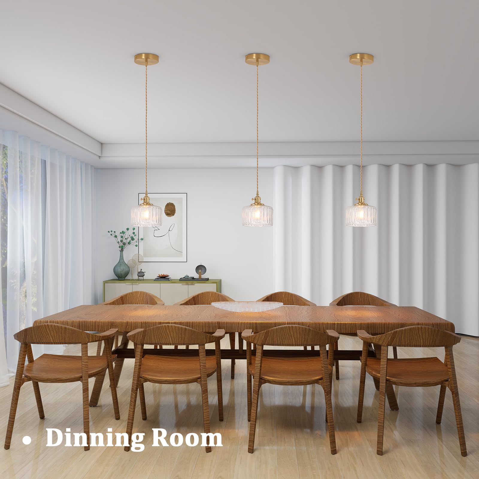 Shenmoyl pendant light rotary switch design blends retro charm with easy control.