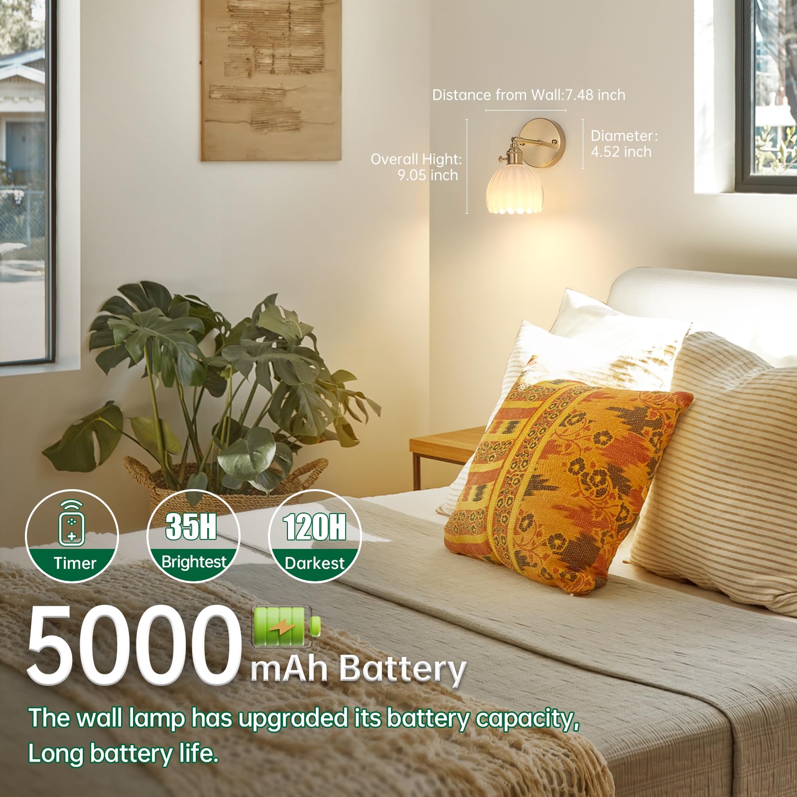 Rechargeable 3W bulb delivers consistent brightness