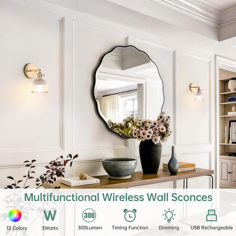 Shenmoyl rechargeable bulb and remote enable cordless bedroom lighting