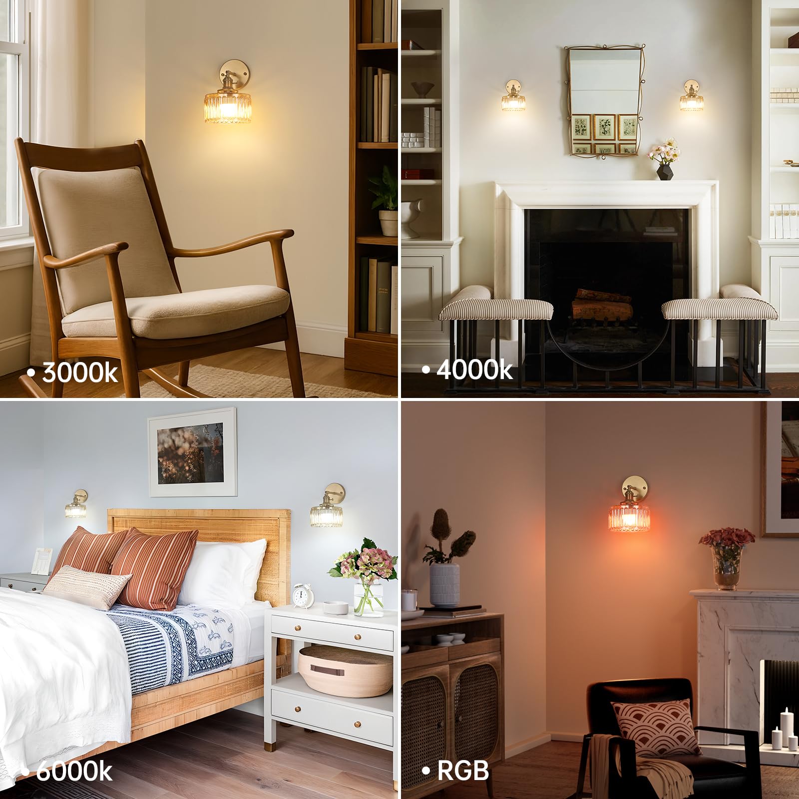 Shenmoyl remote-control wall sconce for easy lighting adjustments from a distance.
