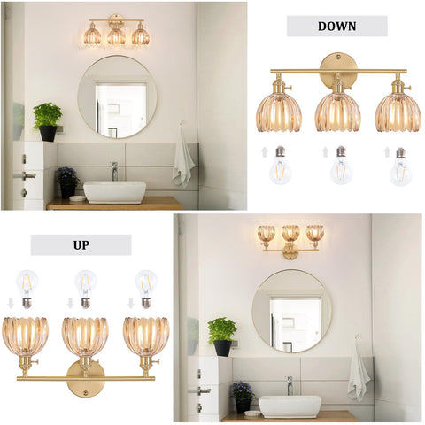 Shenmoyl rotary switch on hardwired vanity light