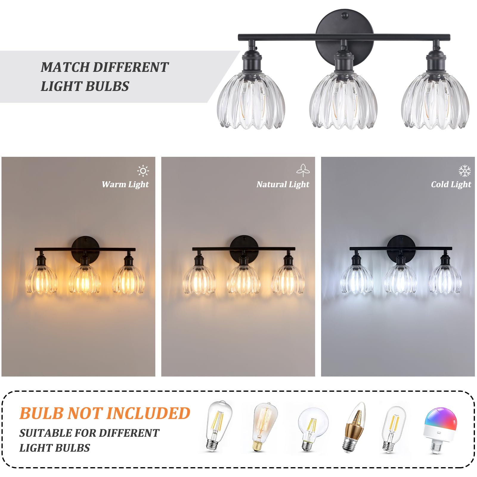 Shenmoyl rotary-switch wall light for easy control.