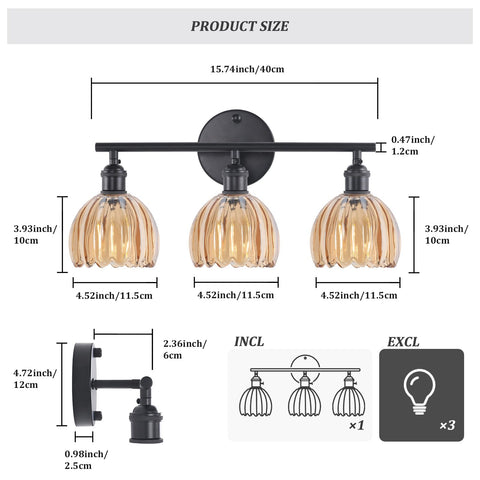 Shenmoyl rotary switch wall light for easy on/off control.
