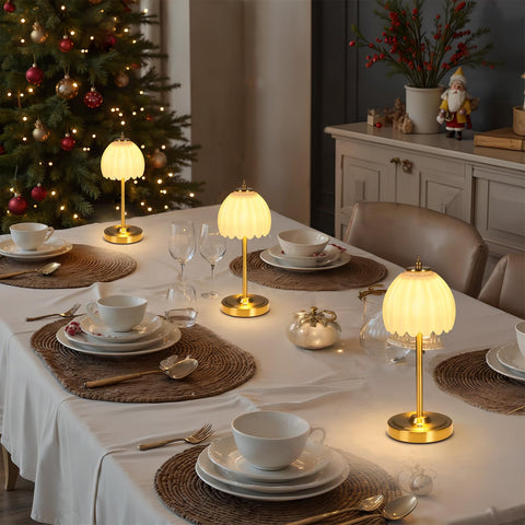 Shenmoyl Tulip Lamp portable design fits small spaces.