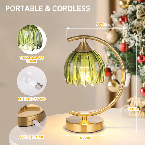 Shenmoyl Tulip lamp brass base combines durability with timeless decor.