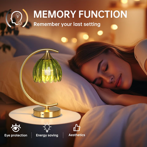 Shenmoyl Tulip lamp handle enables easy pickup and relocation around the home.