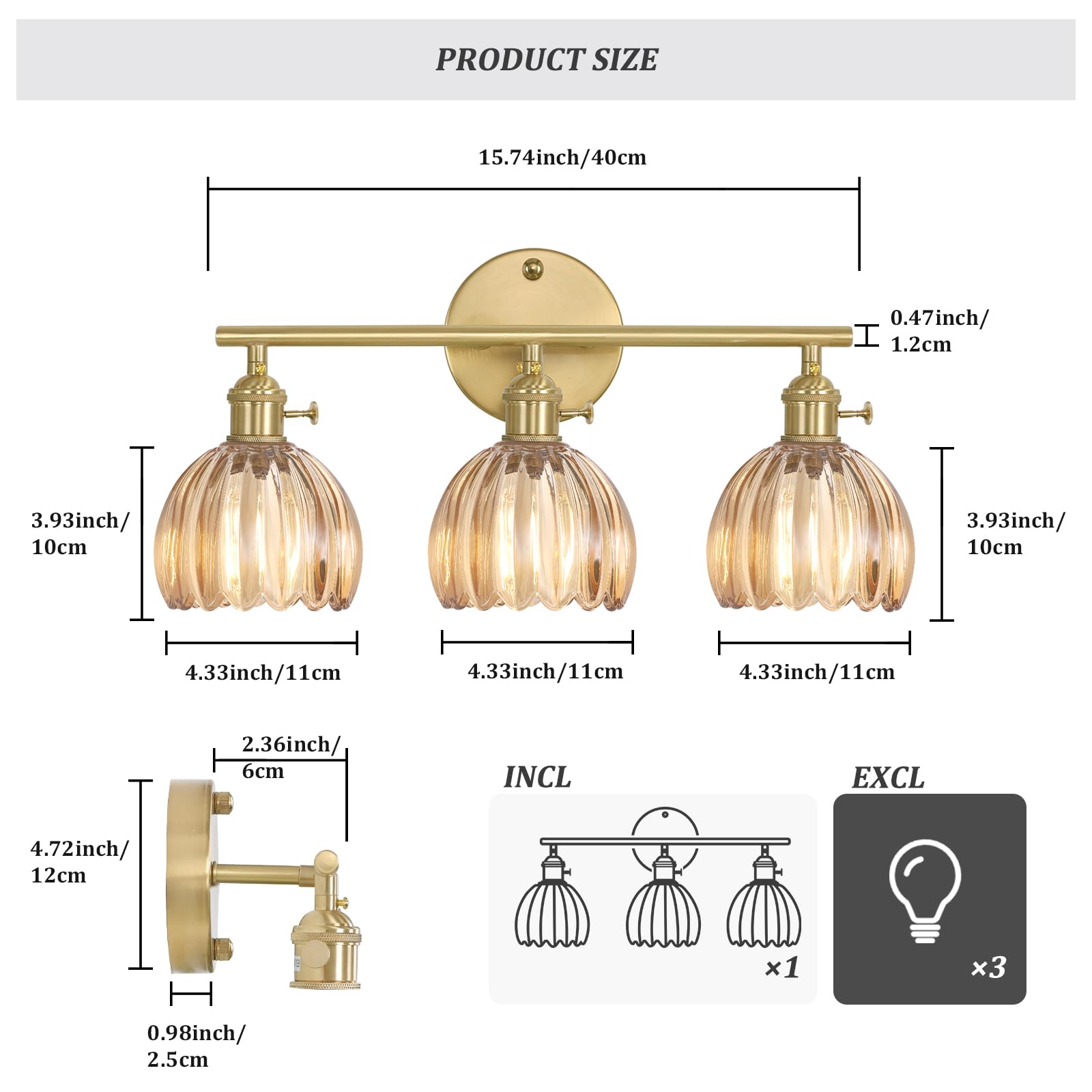 Shenmoyl vanity light emitting a cozy warm glow for ambience