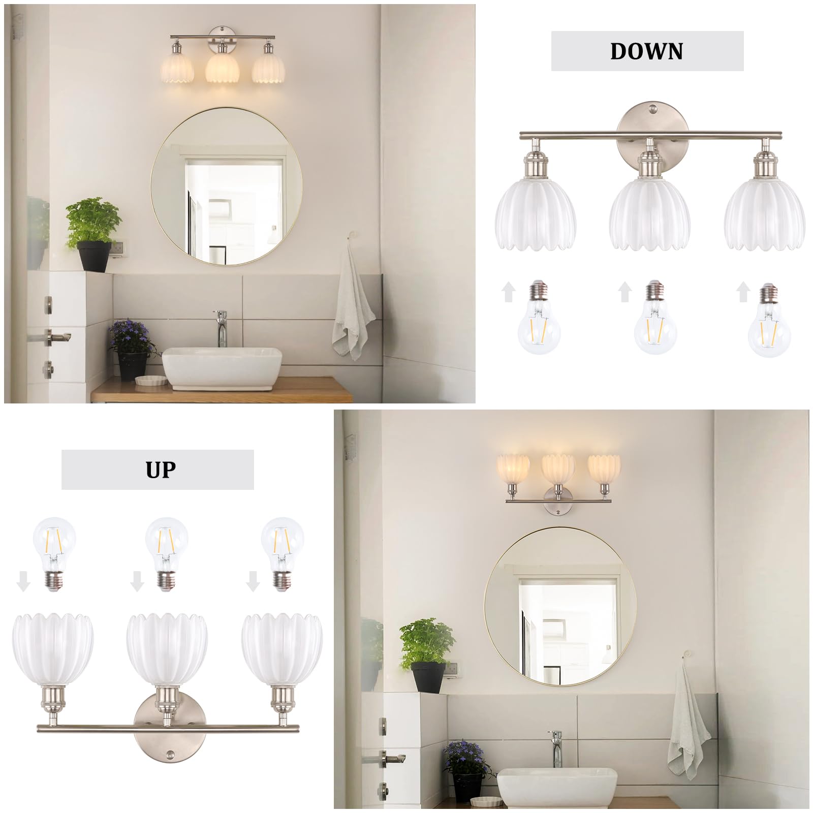 Wall-mount plate with secure installation and mounting holes.