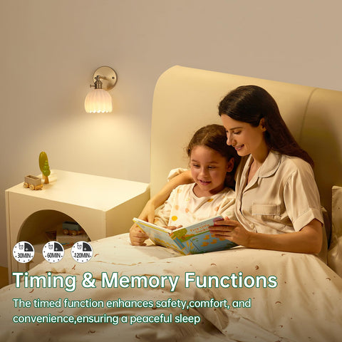 USB-C charging port on Shenmoyl wall sconce for easy power
