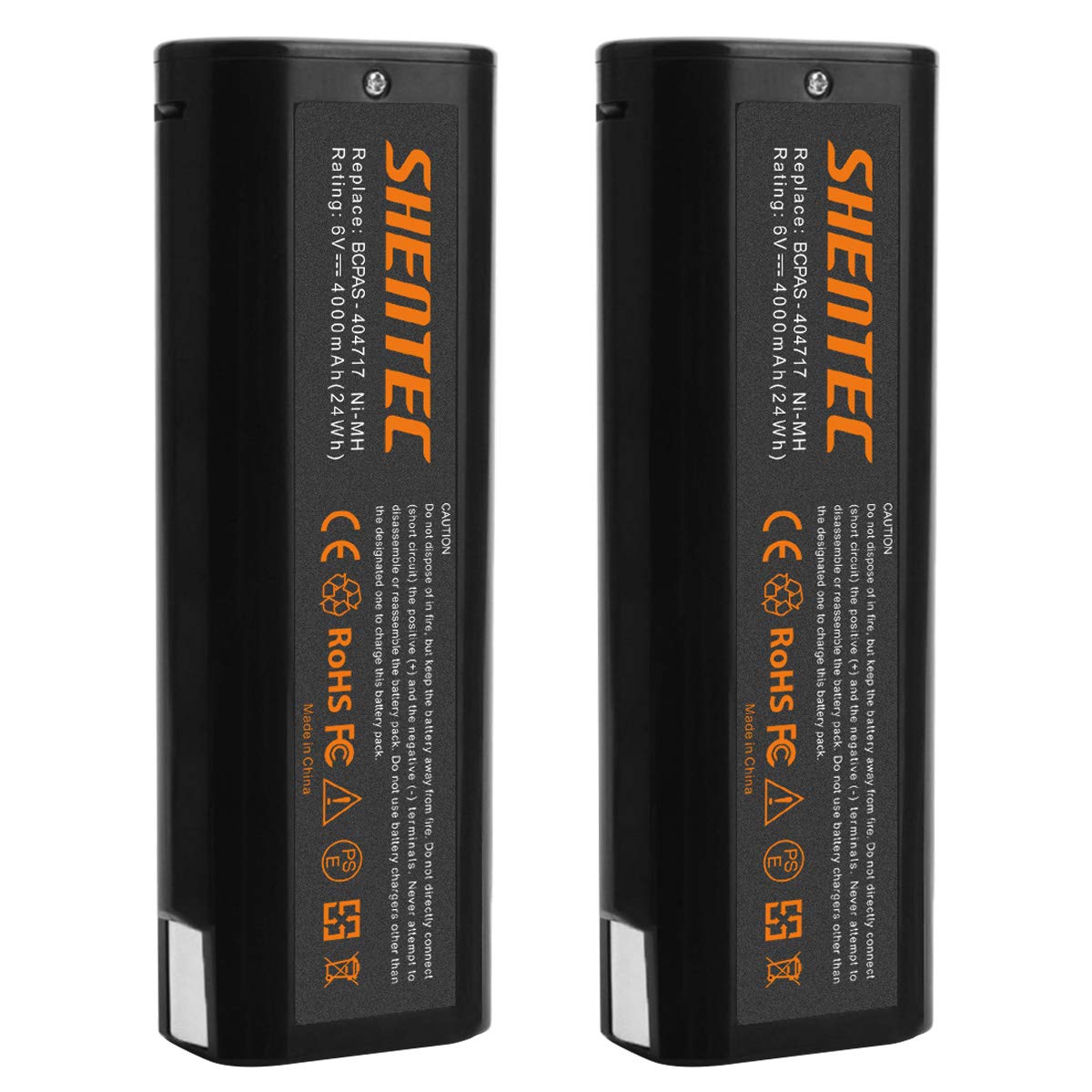 Shentec 2-pack 6V battery for Paslode with 404717 focus, ready for extended use