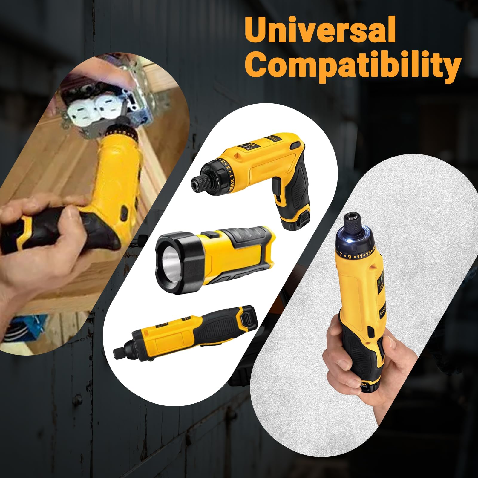 Shentec 8V battery in use with power tools for reliable everyday performance