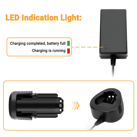 Shentec charger with B812 connector compatibility for Li-ion packs