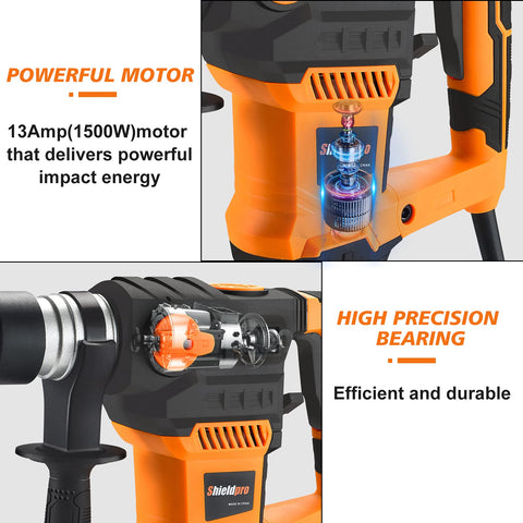 SHIELDPRO ergonomic 360 handle for comfortable, adjustable operation