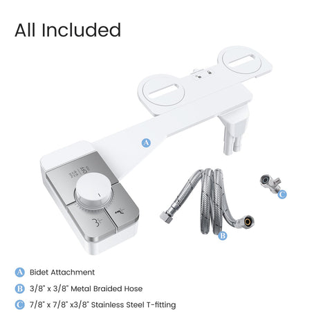 Shikitek fits most toilets thanks to its slim design.