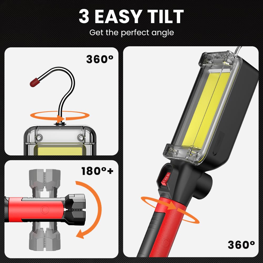 SHiLiPAi 360-degree rotating hook enables flexible overhead lighting.