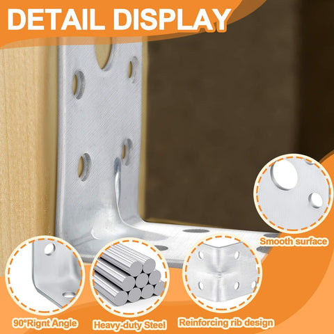 Shimeyao L-bracket dimension 2x2x1-3/8 inches fits compact spaces