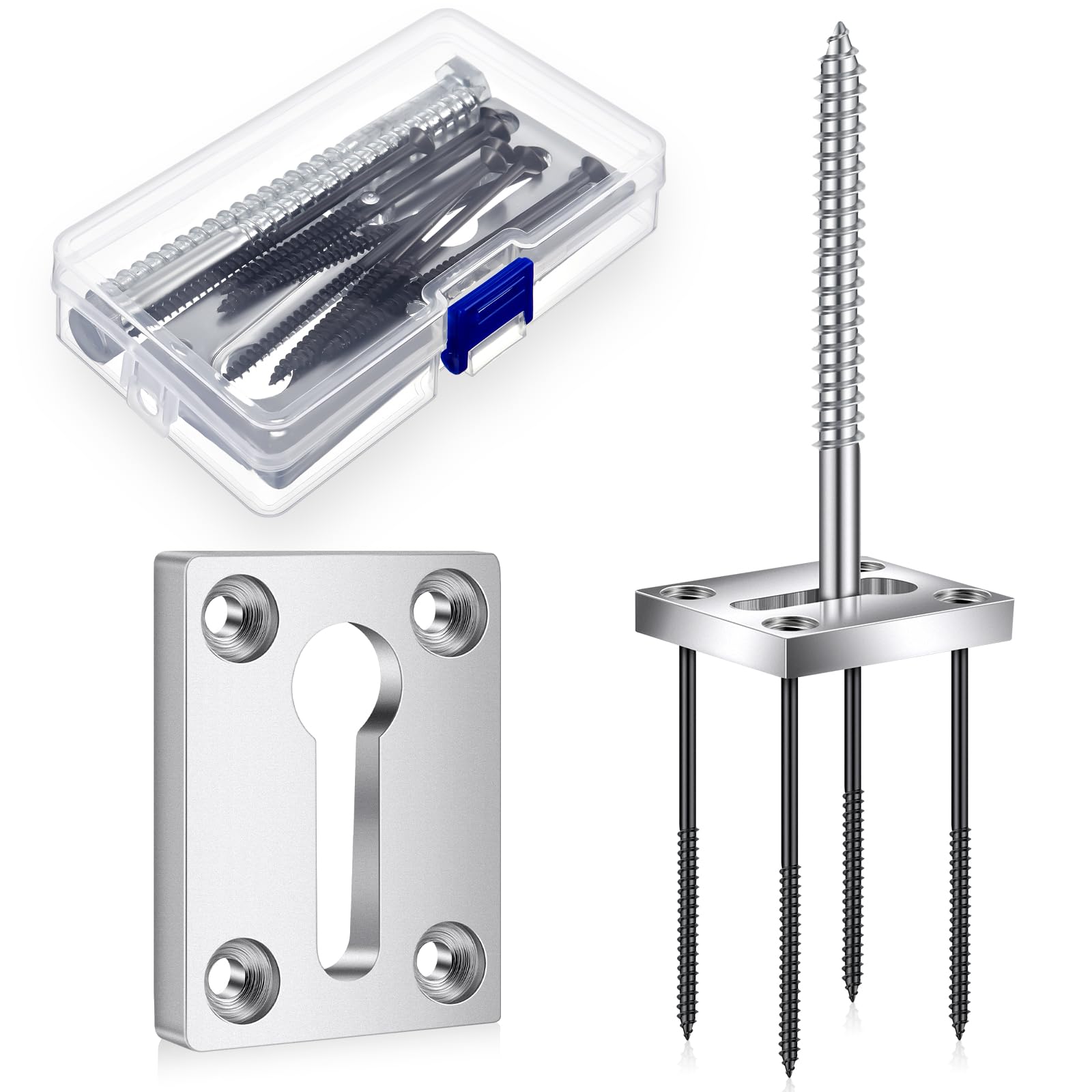 Shimeyao steel slider enables hidden, stable post mounting.